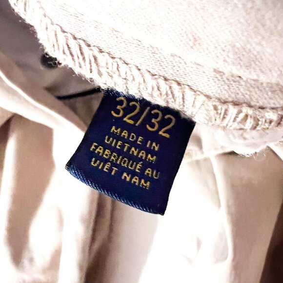 Polo Ralph Lauren Pants 32x32 Tan Khaki Varick Slim Straight Stretch Chino - Picture 10 of 15